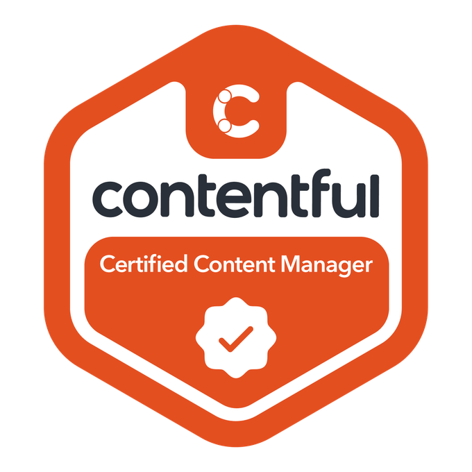 Contentful Certified Content Manager